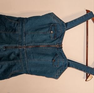 Derek heart Denim shorts romper